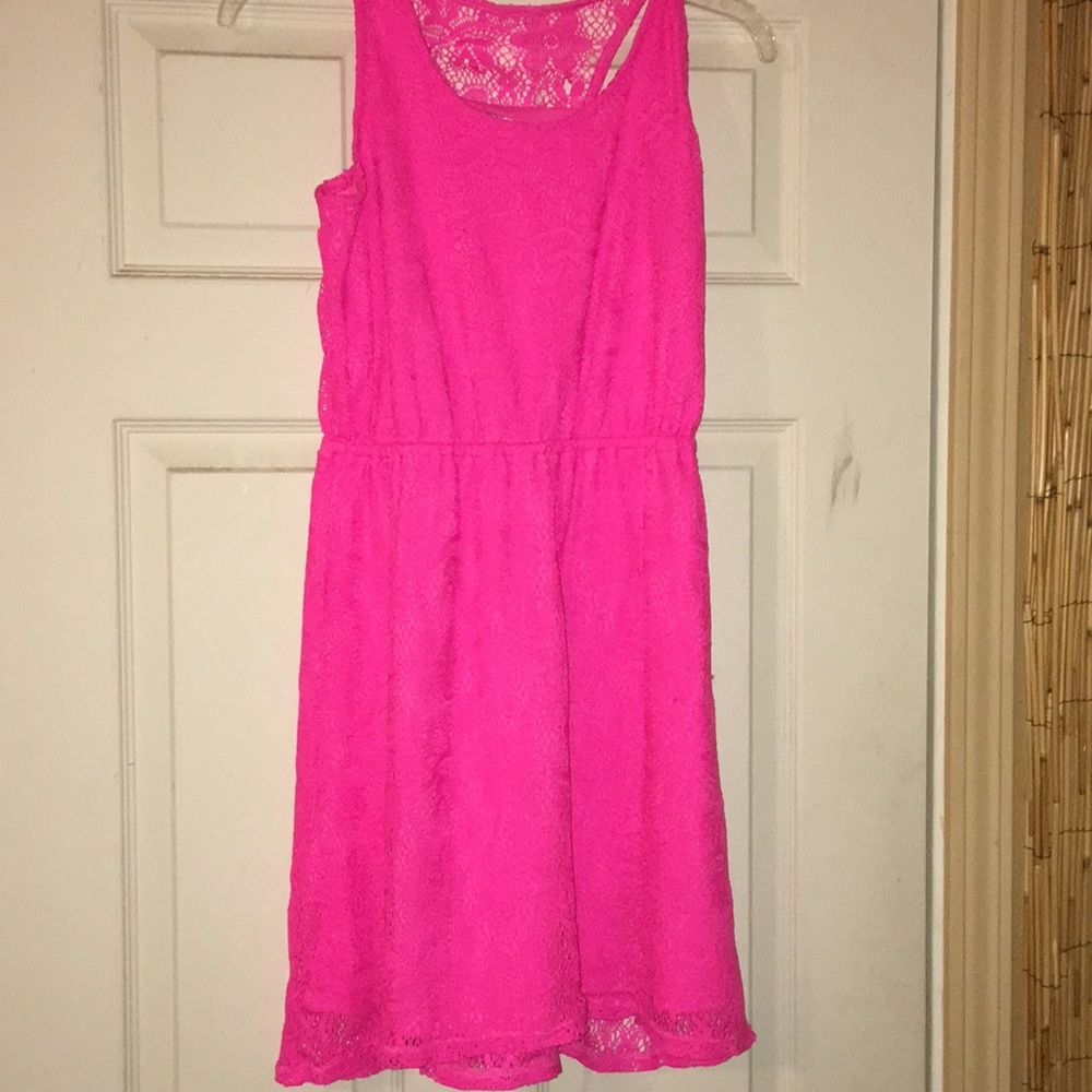 Hot pink dress, XL